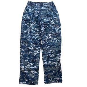 US Navy NWU Type I Trousers Blue Digital Camo Blueberries Pants Medium Long